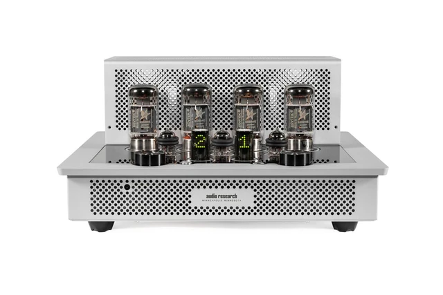 Audio Research I/50, rørforsterker 2x50 watt, 4 linjeinnganger, sølv 