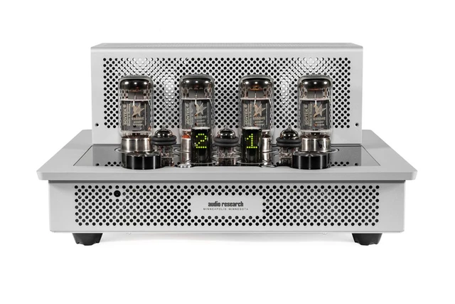 Audio Research I/50, rørforsterker 2x50 watt, 4 linjeinnganger, sølv 