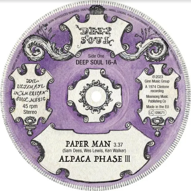Alpaca Phase III/Sam Dees Paper Man/False Alarms (7") 