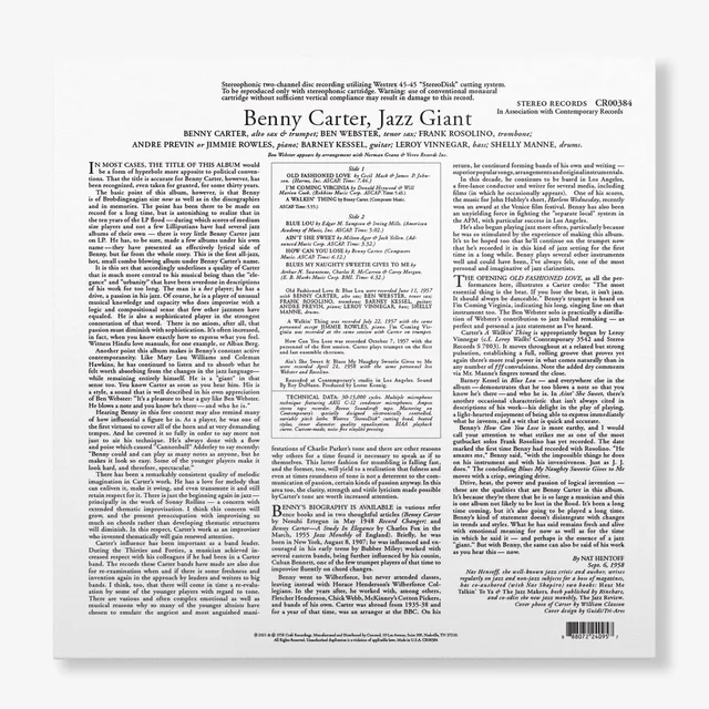 Benny Carter Jazz Giant - LTD (LP) 