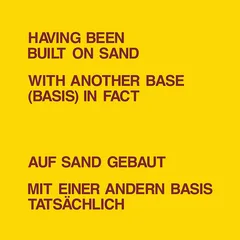 Dickie Landry &amp; Lawrence Weiner Having Been Built On Sand (LP)