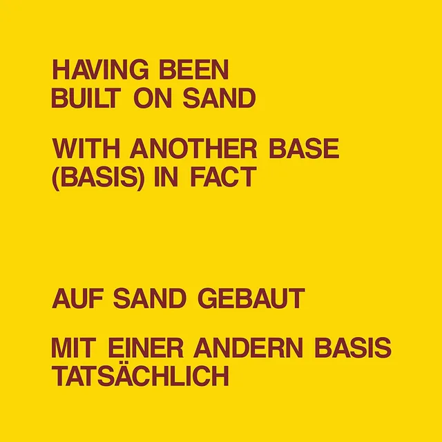 Dickie Landry & Lawrence Weiner Having Been Built On Sand (LP) 