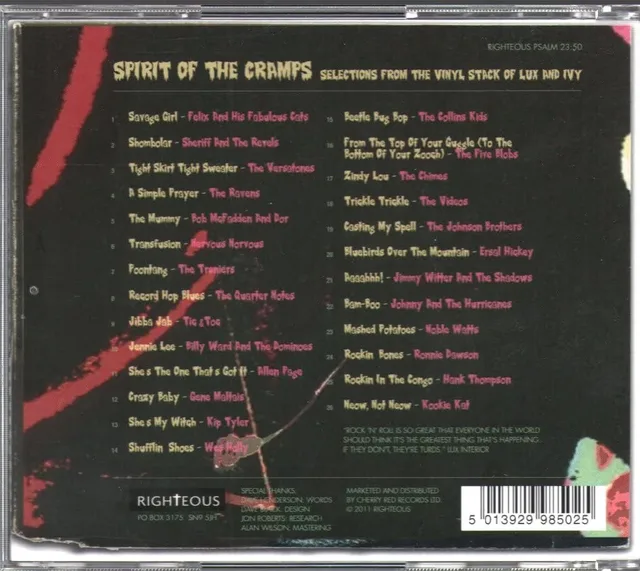 Diverse Artister Spirit Of The Cramps (CD) 