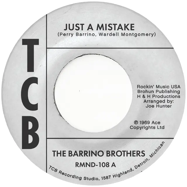 The Barrino Brothers Just A Mistake/I'll Take My Flowers…(7") 