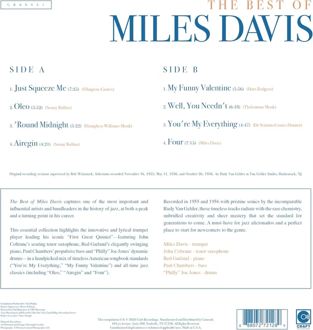 Miles Davis The Best Of Miles Davis (LP) 