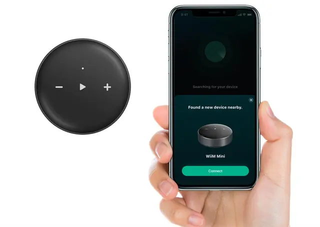 WiiM Mini, streamer Analog og digital (optisk) utgang 