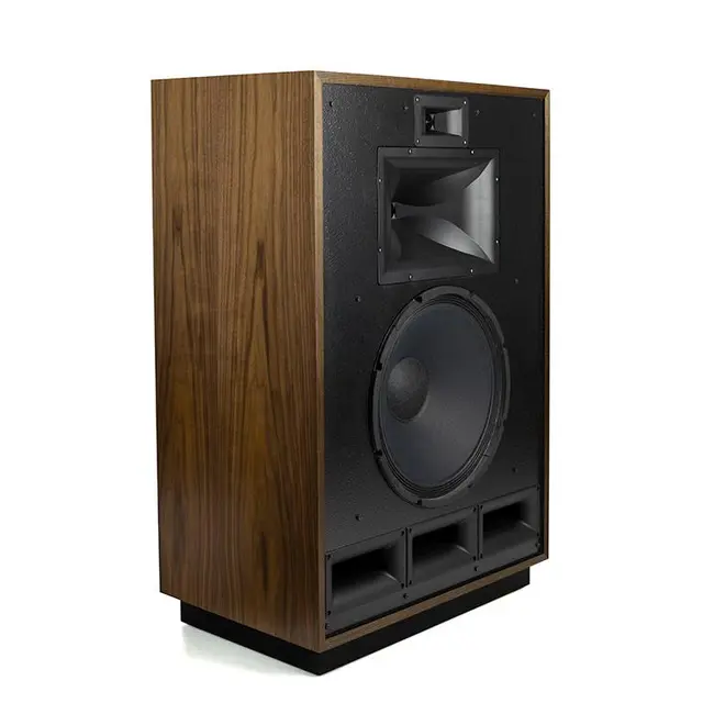 Klipsch Cornwall IV, valnøtt 3-veis hornhøyttaler, 15" bass, 102 dB 