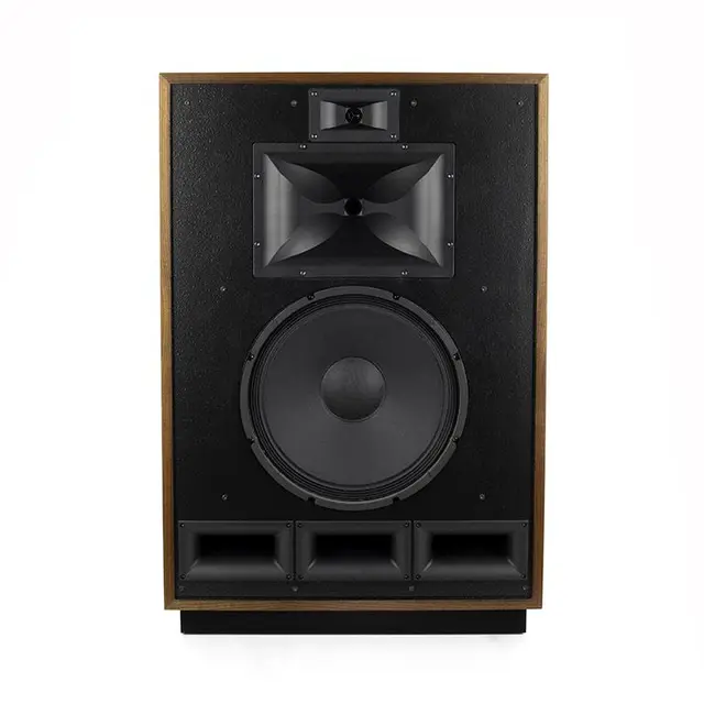 Klipsch Cornwall IV, valnøtt 3-veis hornhøyttaler, 15" bass, 102 dB 