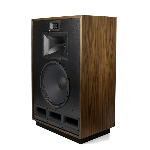 Klipsch Cornwall IV, valnøtt 3-veis hornhøyttaler, 15" bass, 102 dB 