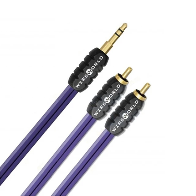 Wireworld Pulse signalkabel 1,5 m Stereo 3,5 mm minijack til 2 x RCA 