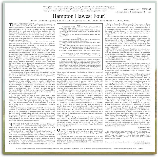 Hampton Hawes Four! - LTD (LP) 