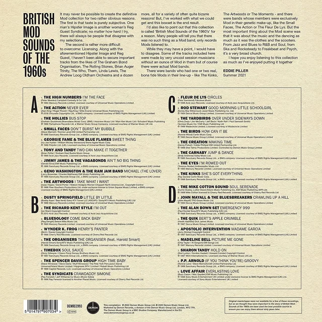 Diverse Artister British Mod Sounds Of The 1960s (2LP) 
