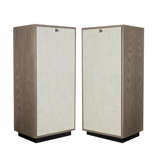 Klipsch Forte IV, distressed oak 3-veis hornhøyttaler, 12/15" bass, 99 dB 