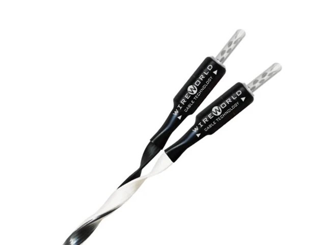 Wireworld Helicon 16OCC, 2x2 m Stereosett høyttalerkabel, bananplugger 