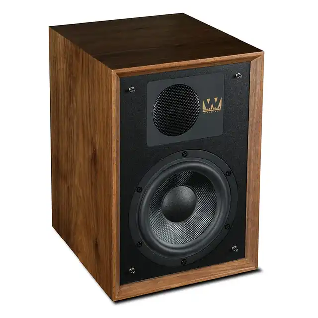 Wharfedale Denton 85th. ann. valnøtt 2-veis stativ/bokhylle-høyttaler 