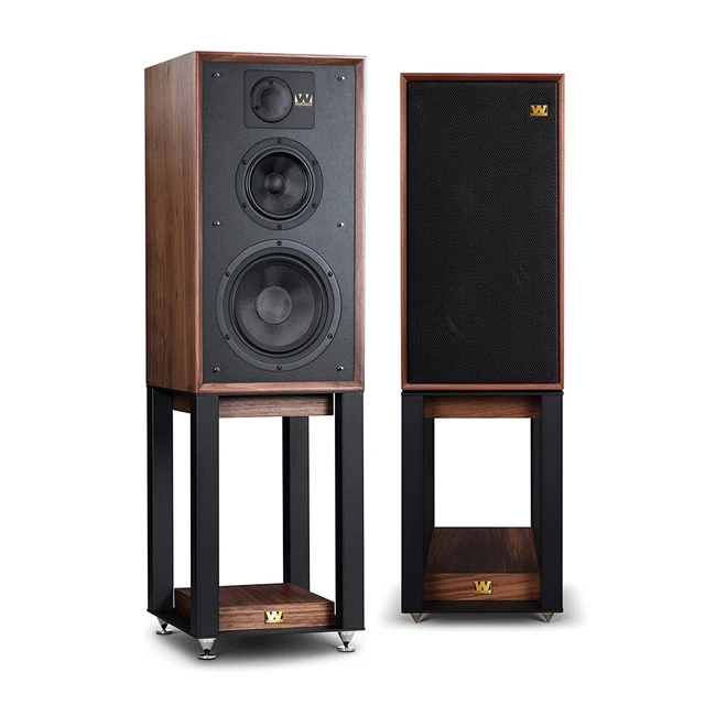 Wharfedale Linton Heritage, valøtt 3-veis høyttaler inkl. gulvstativ 