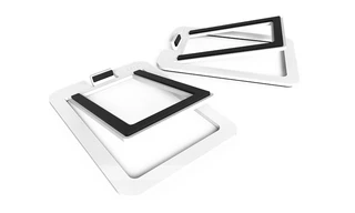 Kanto S2 Desktop Høyttalerstativ Små, hvite