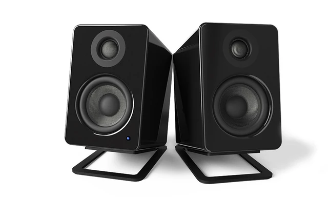 Kanto S2 Desktop Høyttalerstativ Små, svarte 
