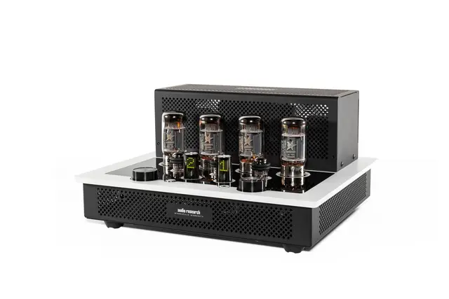 Audio Research I/50, rørforsterker 2x50 watt, 4 linjeinnganger, hvit 