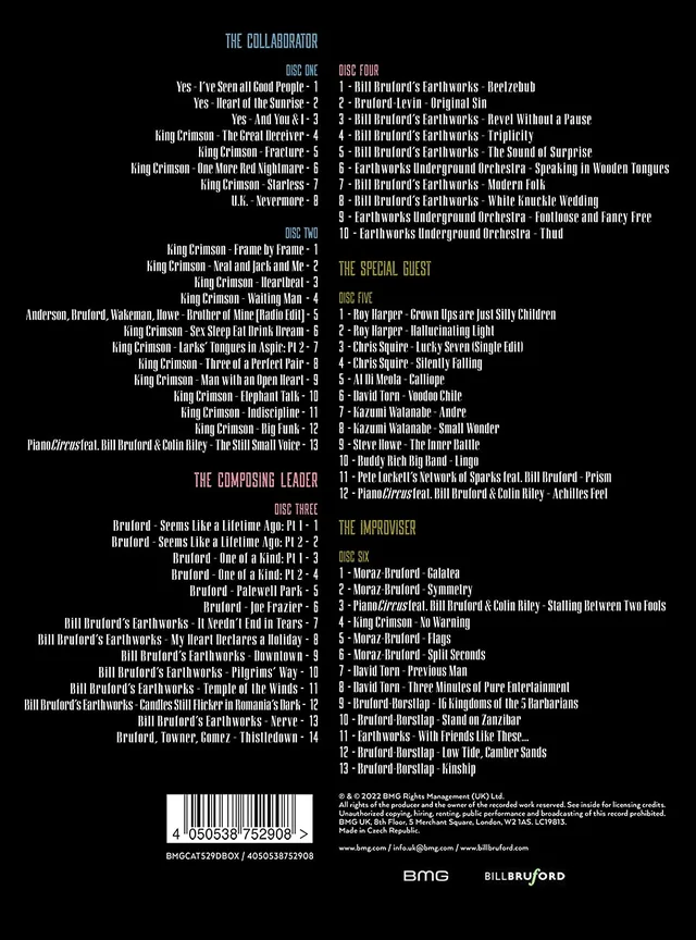 Bill Bruford Making A Song And Dance… (6CD) 