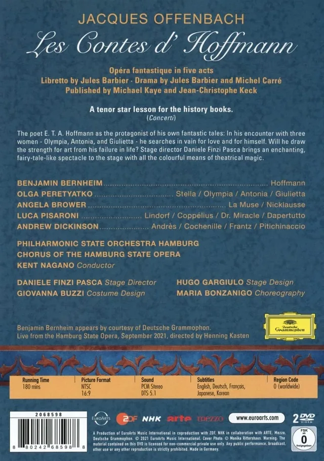 Opera Offenbach: Les Contes d'Hoffmann (2DVD) 