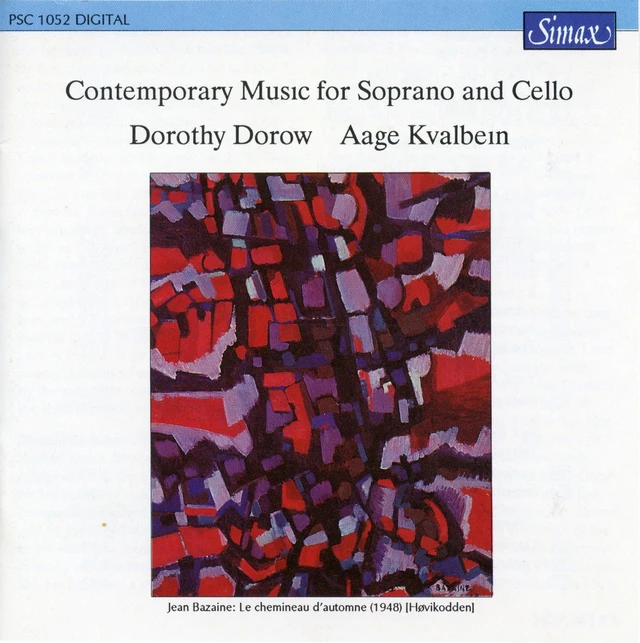 Dorothy Dorow/Aage Kvalbein Contemporary Music For Cello And… (CD) 