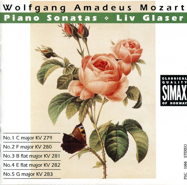 Liv Glaser Mozart: Piano Sonatas Vol. 1 (CD) 