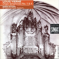 Bjørn Boysen Vierne: Organ Symphonies 1 &amp; 4 (CD)