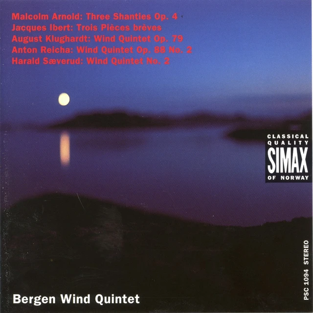 Bergen Wind Quintet Plays Arnold, Ibert, Klughardt… (CD) 