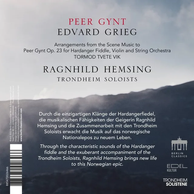 Ragnhild Hemsing Grieg: Peer Gynt (CD) 