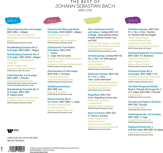 Diverse Artister The Best Of Bach (2LP) 