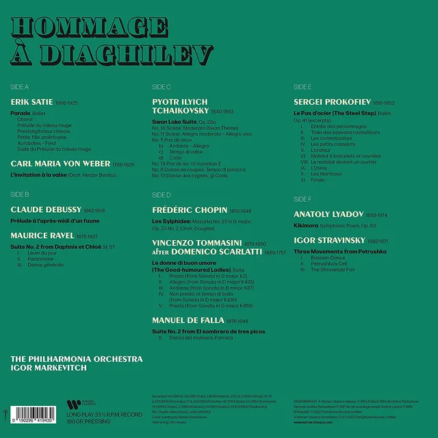 Igor Markevitch Hommage A Diaghilev (3LP) 