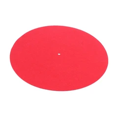Rega filtmatte, rød Platespillermatte, 100% ull