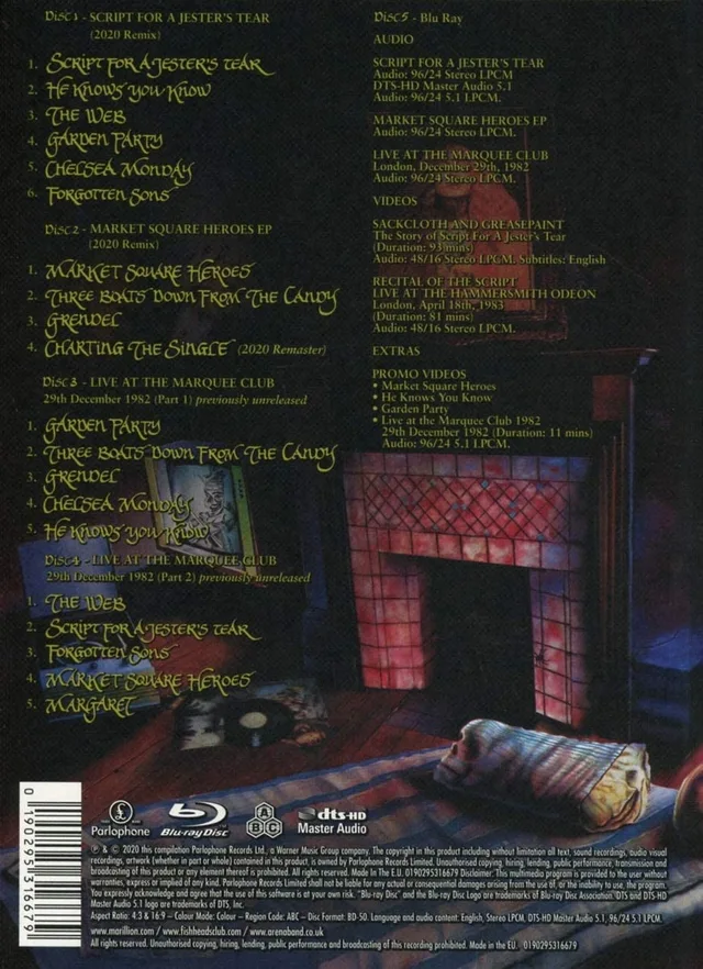 Marillion Script For A Jester's Tear (4CD+BD-A/V) 