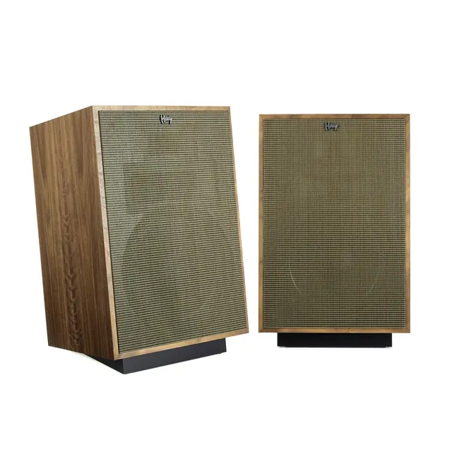 Klipsch Heresy IV, valnøtt 3-veis hornhøyttaler, 12" bass, 99 dB 