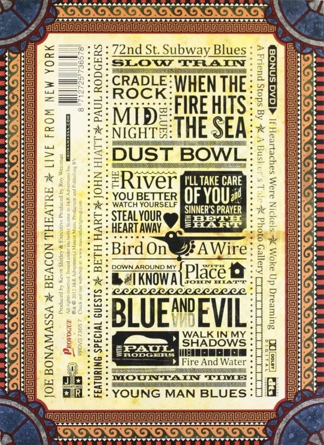 Joe Bonamassa Beacon Theatre: Live From New… (2DVD) 