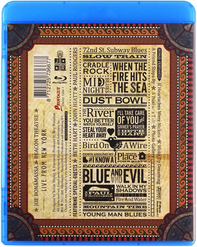 Joe Bonamassa Beacon Theatre: Live From New York (BD) 