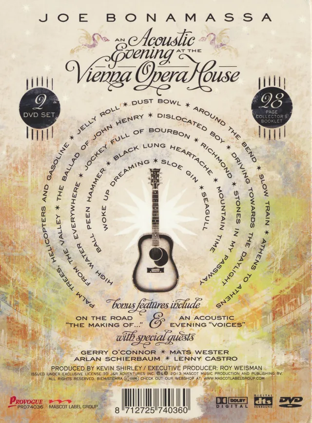 Joe Bonamassa An Acoustic Evening At The Vienna…(2DVD) 