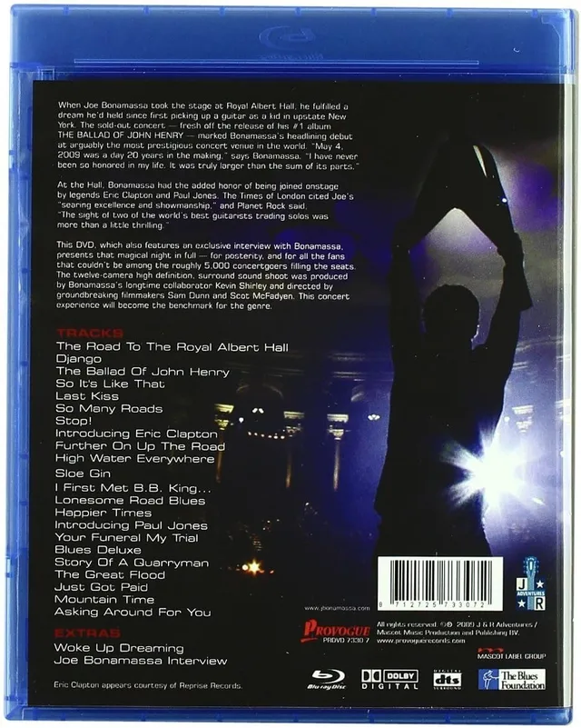 Joe Bonamassa Live From The Royal Albert Hall (BD) 