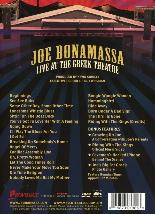 Joe Bonamassa Live At The Greek Theatre (2DVD) 