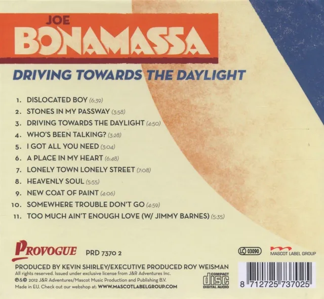 Joe Bonamassa Driving Towards The Daylight (CD) 