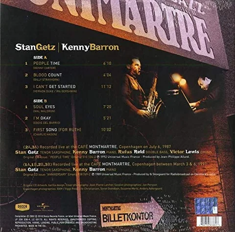 Stan Getz Café Montmartre (LP) 